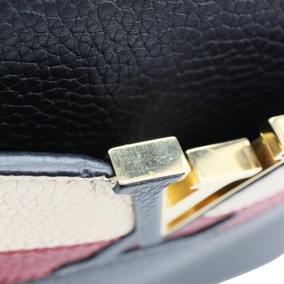 Louis Vuitton Capucines MM Taurillon Leather Satchel Bag Black - Picture 10 of 12